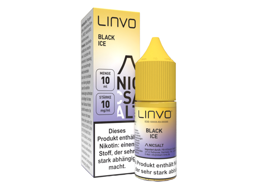 Linvo - Black Ice - Nikotinsalz Liquid 10 mg/ml 10er Packung