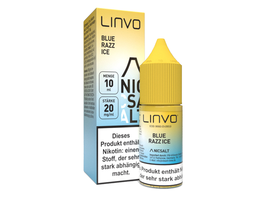 Linvo - Blue Razz Ice - Nikotinsalz Liquid 20 mg/ml 10er Packung