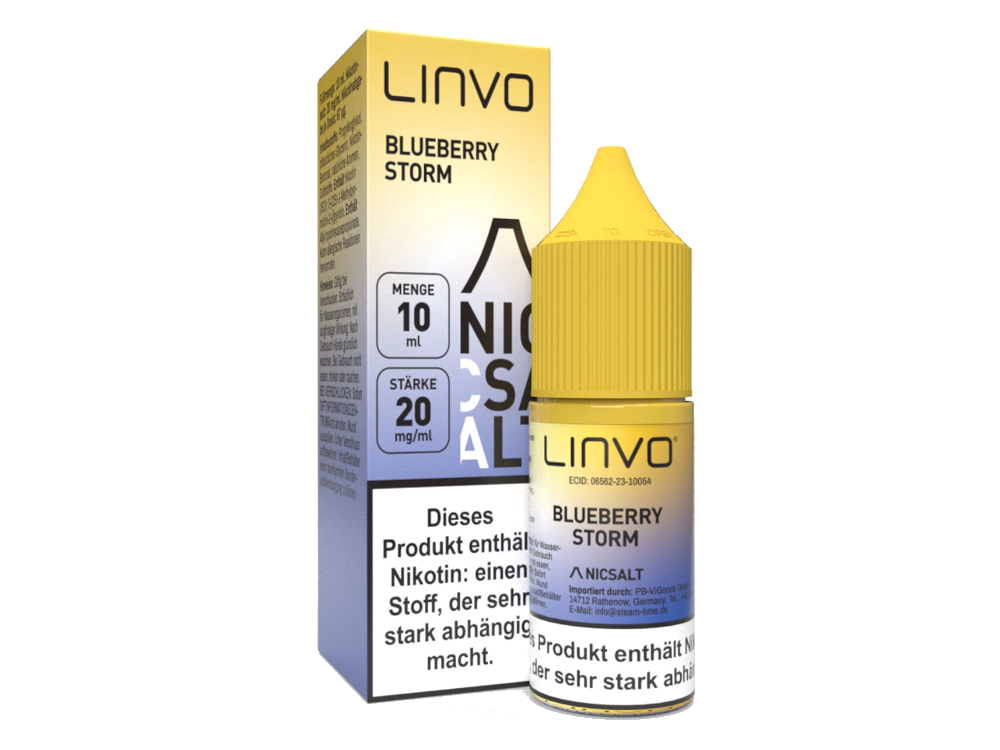 Linvo - Blueberry Storm - Nikotinsalz Liquid 20 mg/ml 10er Packung