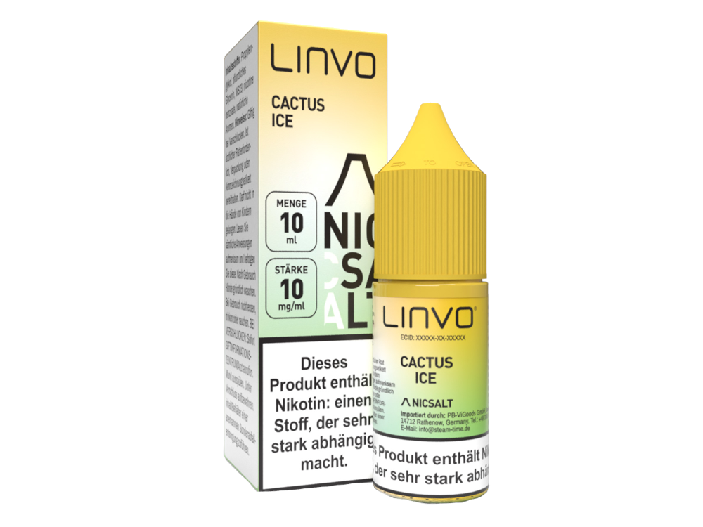 Linvo - Cactus Ice - Nikotinsalz Liquid 10 mg/ml 10er Packung