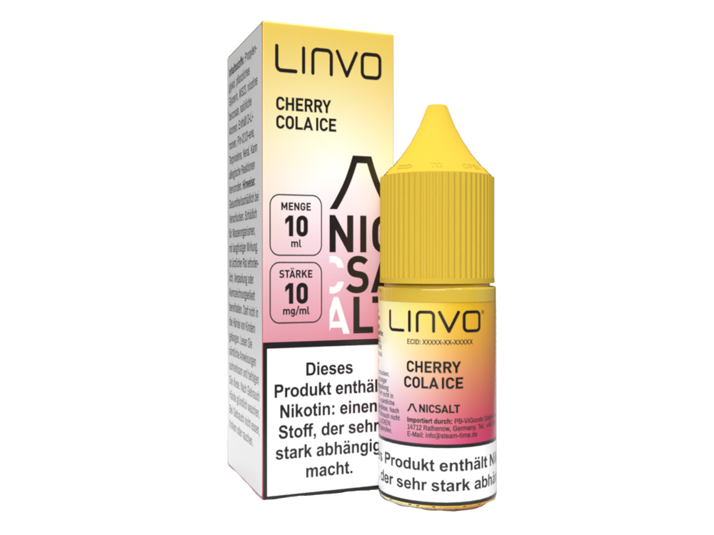 Linvo - Cherry Cola Ice - Nikotinsalz Liquid 10 mg/ml 10er Packung