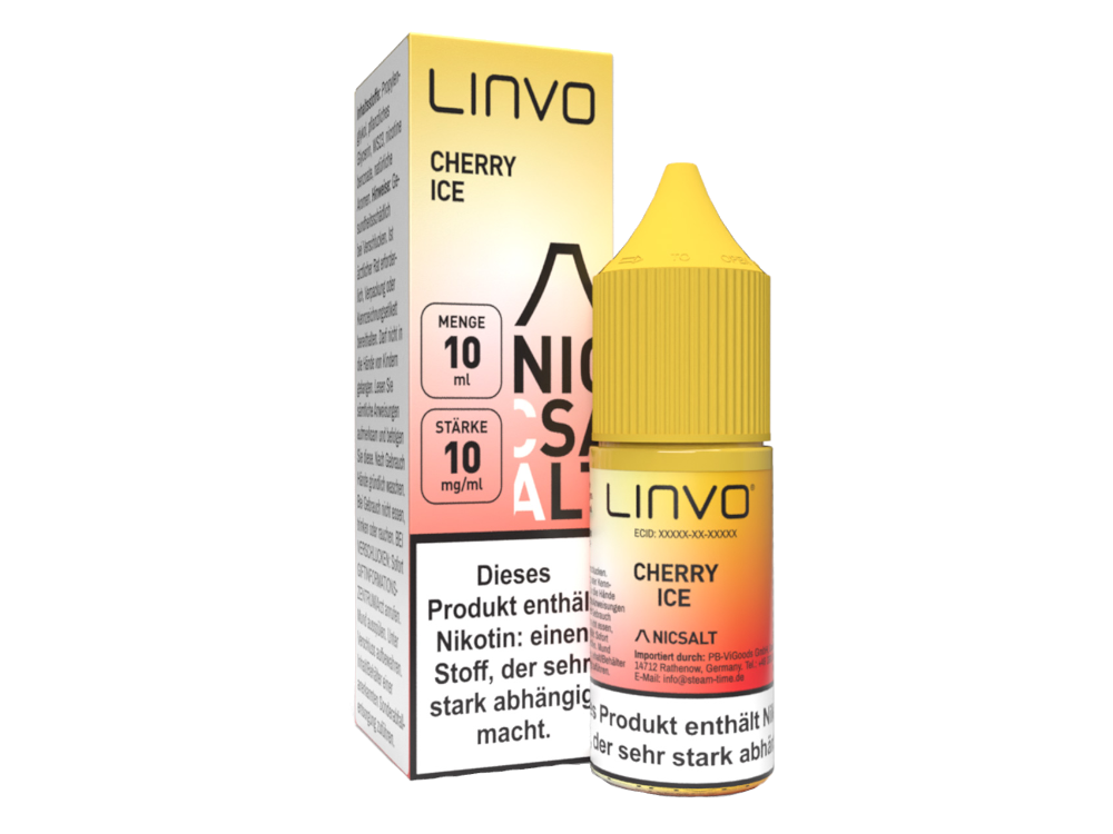 Linvo - Cherry Ice - Nikotinsalz Liquid 10 mg/ml