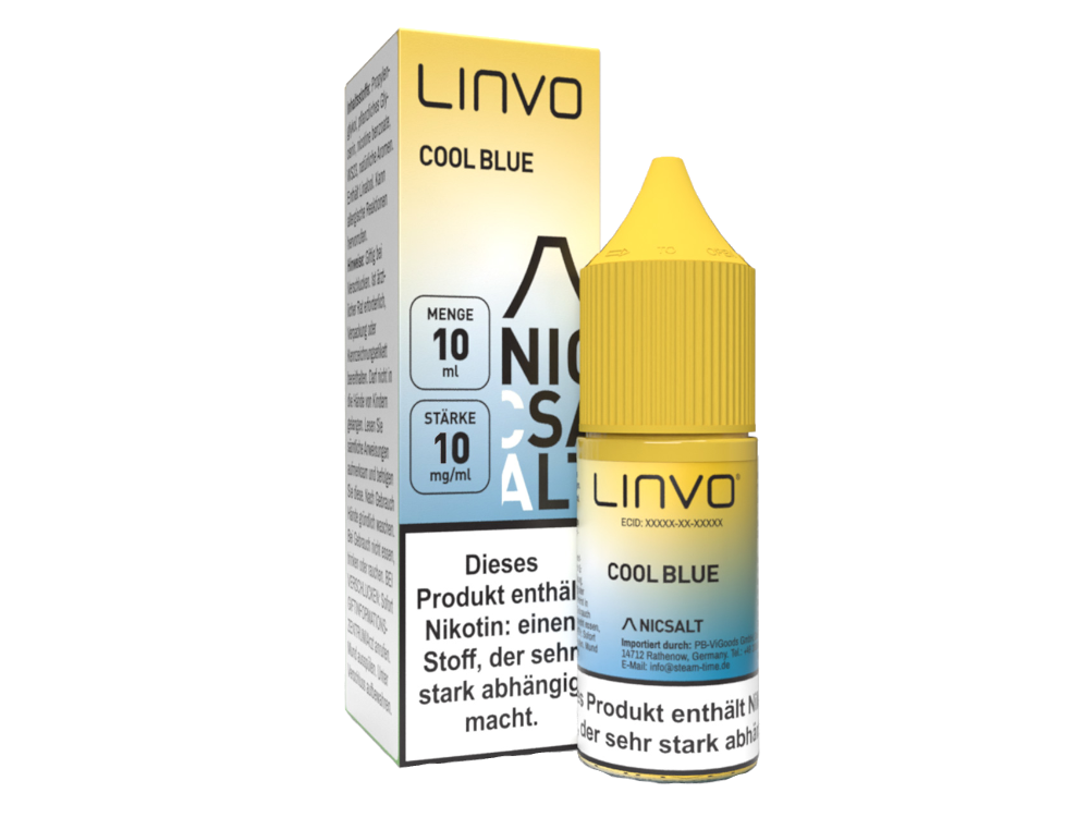 Linvo - Cool Blue - Nikotinsalz Liquid 10 mg/ml 10er Packung