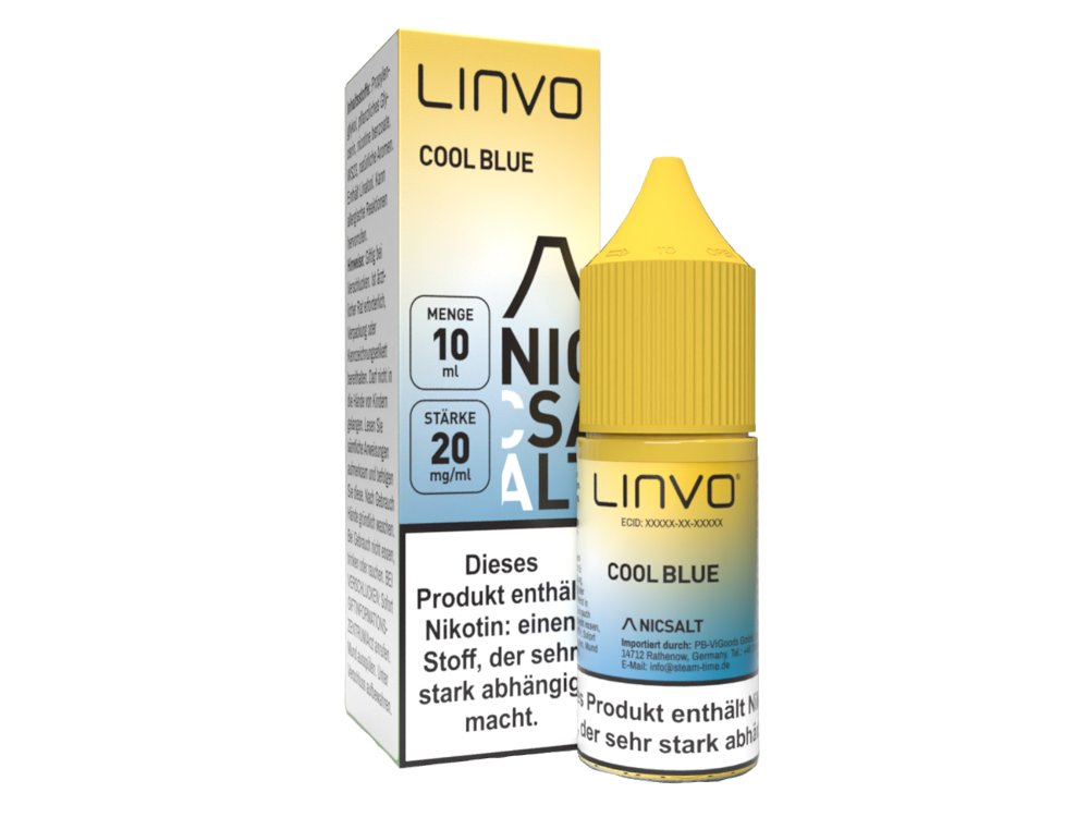 Linvo - Cool Blue - Nikotinsalz Liquid 20 mg/ml