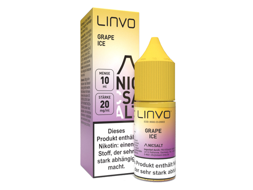 Linvo - Grape Ice - Nikotinsalz Liquid 20 mg/ml 10er Packung