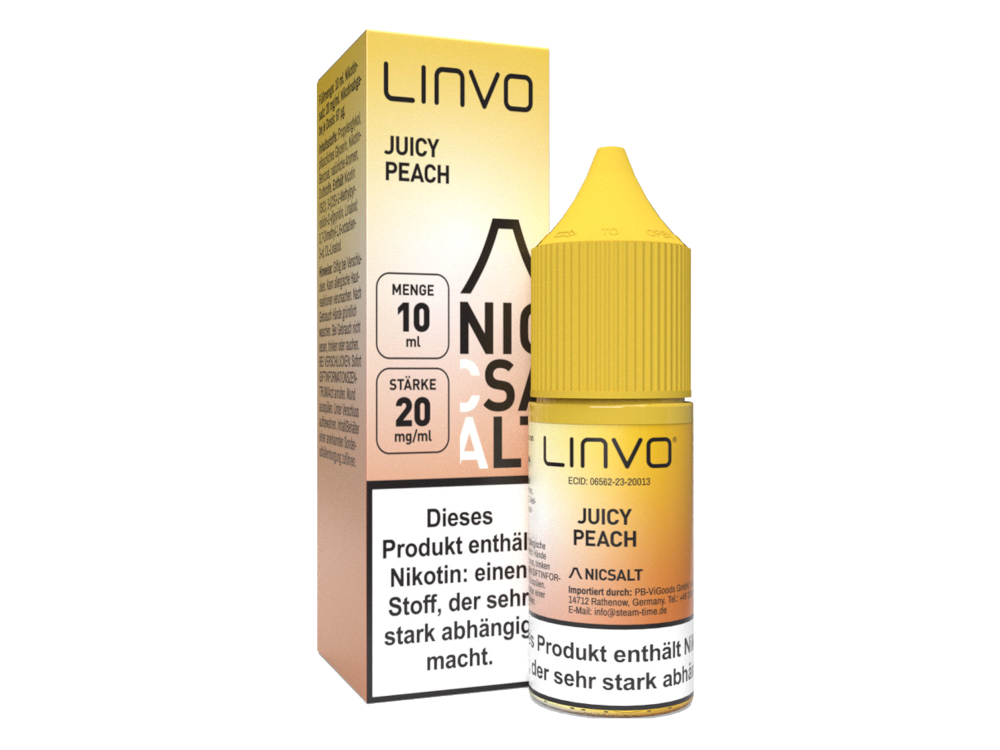 Linvo - Juicy Peach - Nikotinsalz Liquid 20 mg/ml