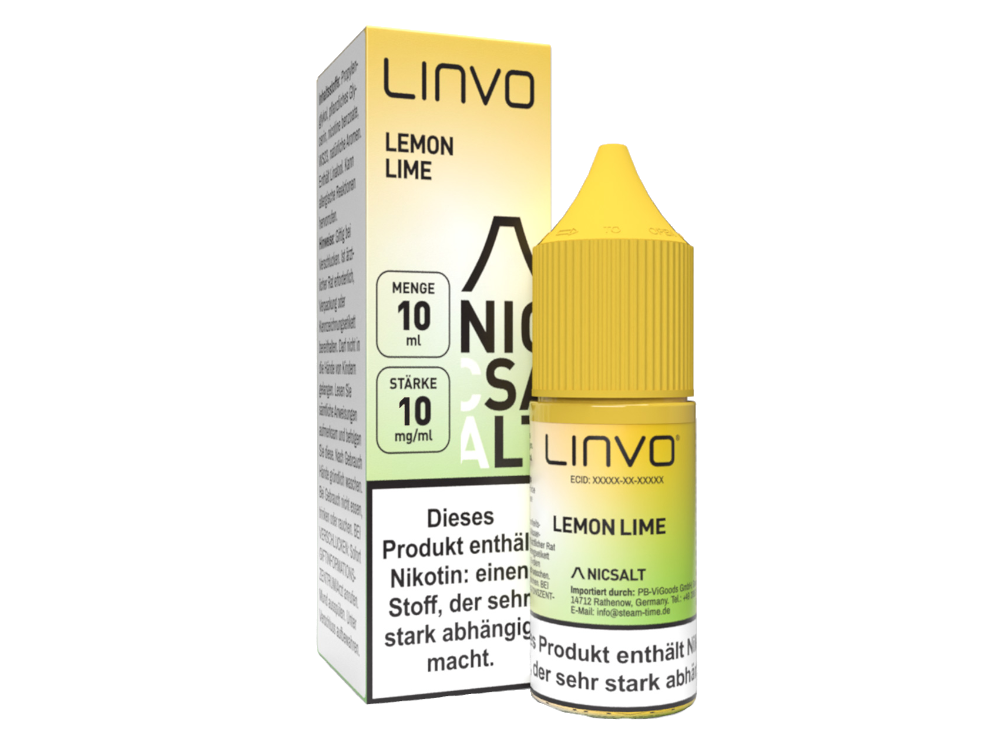 Linvo - Lemon Lime - Nikotinsalz Liquid 10 mg/ml 10er Packung