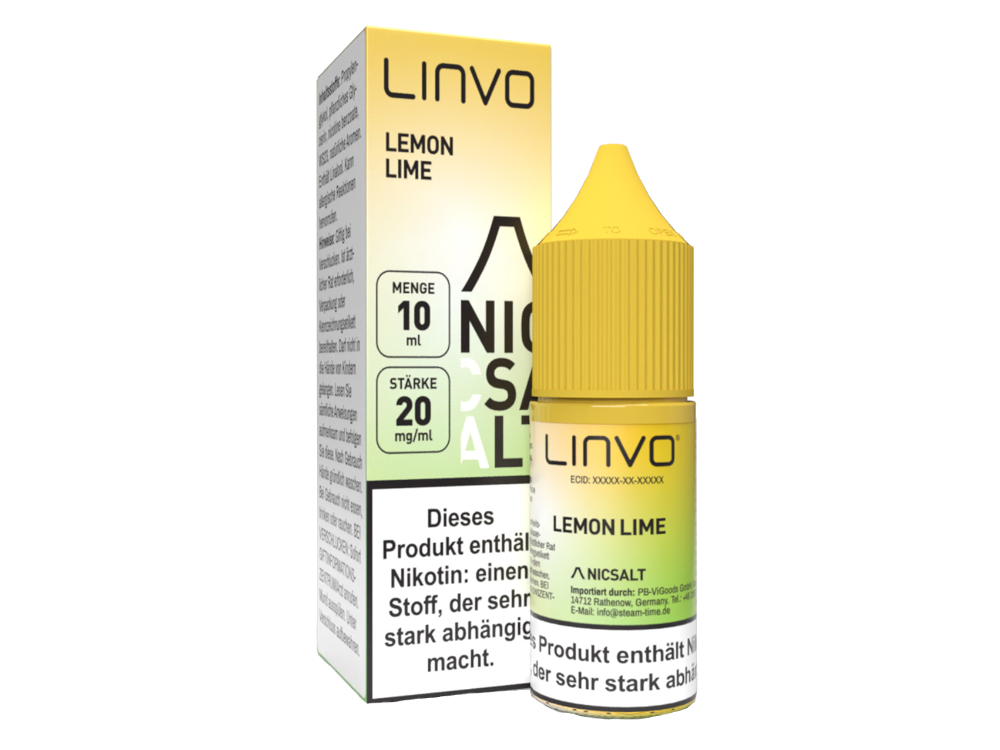 Linvo - Lemon Lime - Nikotinsalz Liquid 20 mg/ml 10er Packung