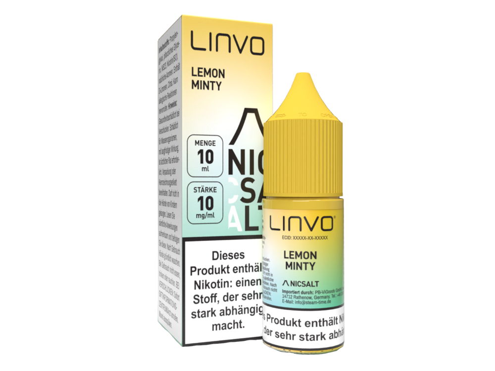 Linvo - Lemon Minty - Nikotinsalz Liquid 10 mg/ml 10er Packung
