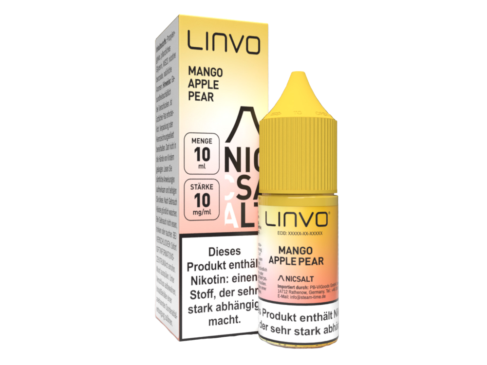 Linvo - Mango Apple Pear - Nikotinsalz Liquid 10 mg/ml 10er Packung