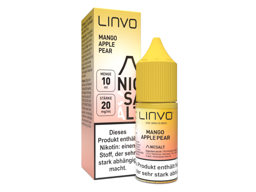 Linvo - Mango Apple Pear - Nikotinsalz Liquid 20 mg/ml 10er Packung