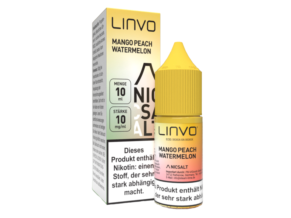 Linvo - Mango Peach Watermelon - Nikotinsalz Liquid 10 mg/ml