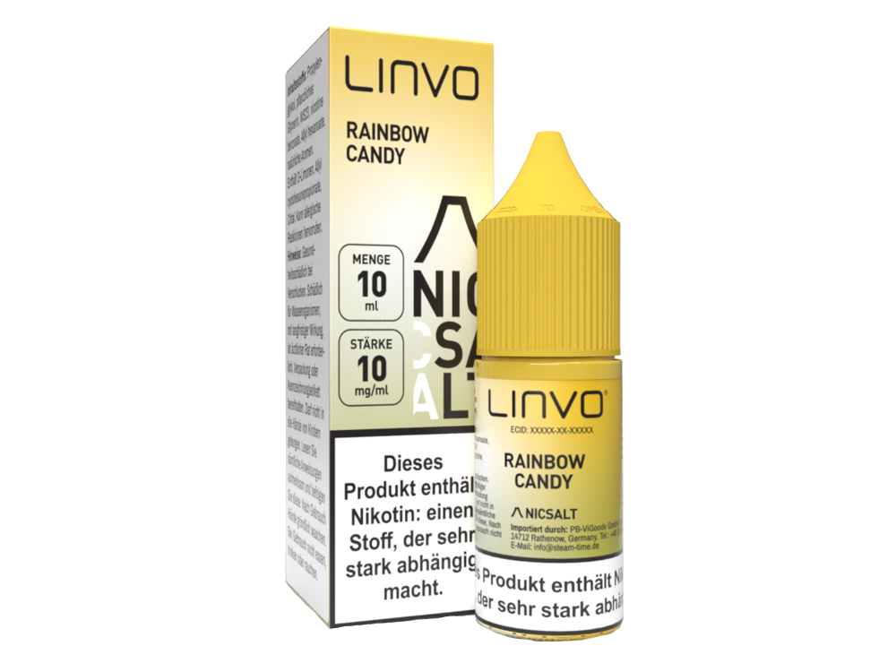 Linvo - Rainbow Candy - Nikotinsalz Liquid 10 mg/ml 10er Packung