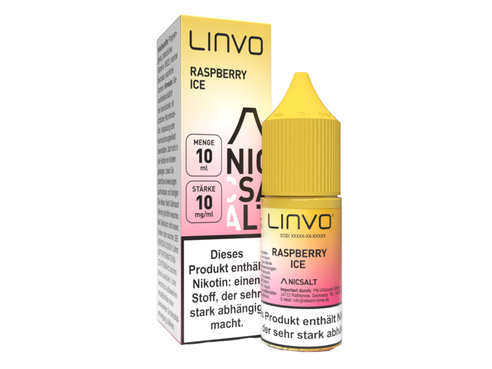 Linvo - Raspberry Ice - Nikotinsalz Liquid 10 mg/ml