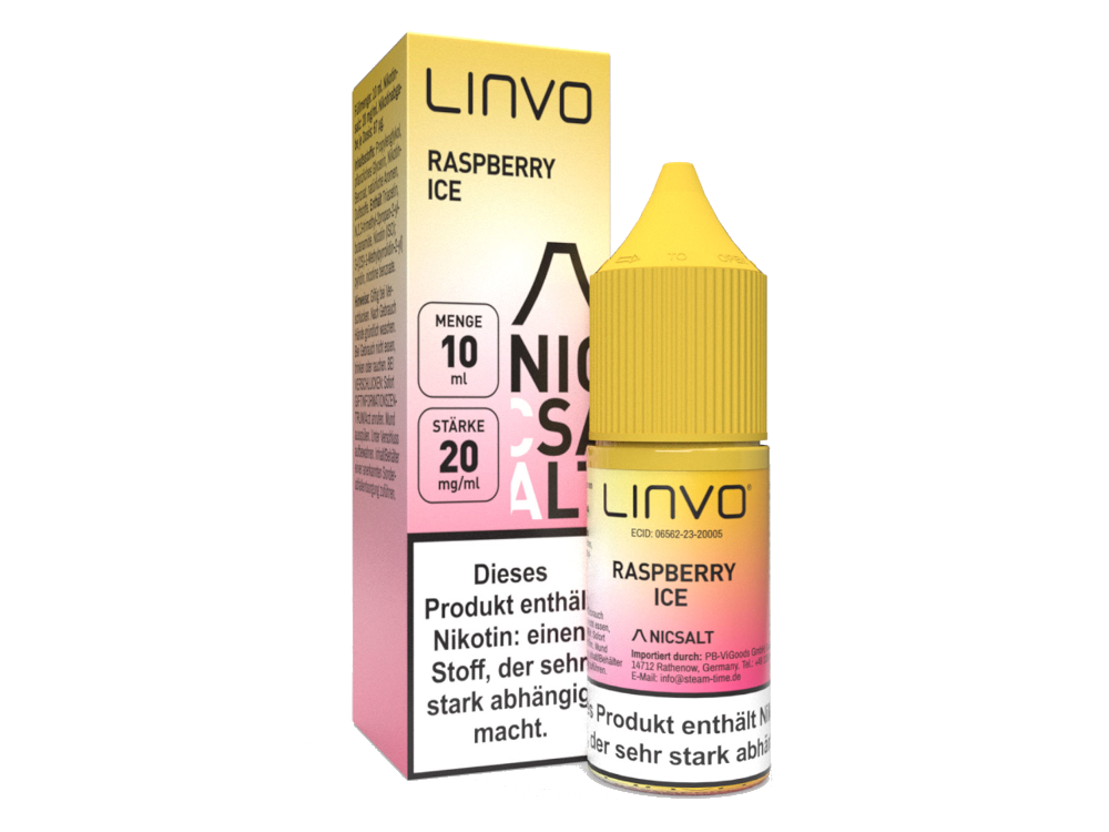 Linvo - Raspberry Ice - Nikotinsalz Liquid 20 mg/ml 10er Packung