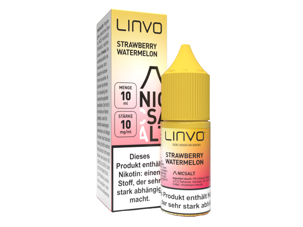 Linvo - Strawberry Watermelon - Nikotinsalz Liquid 10 mg/ml 10er Packung