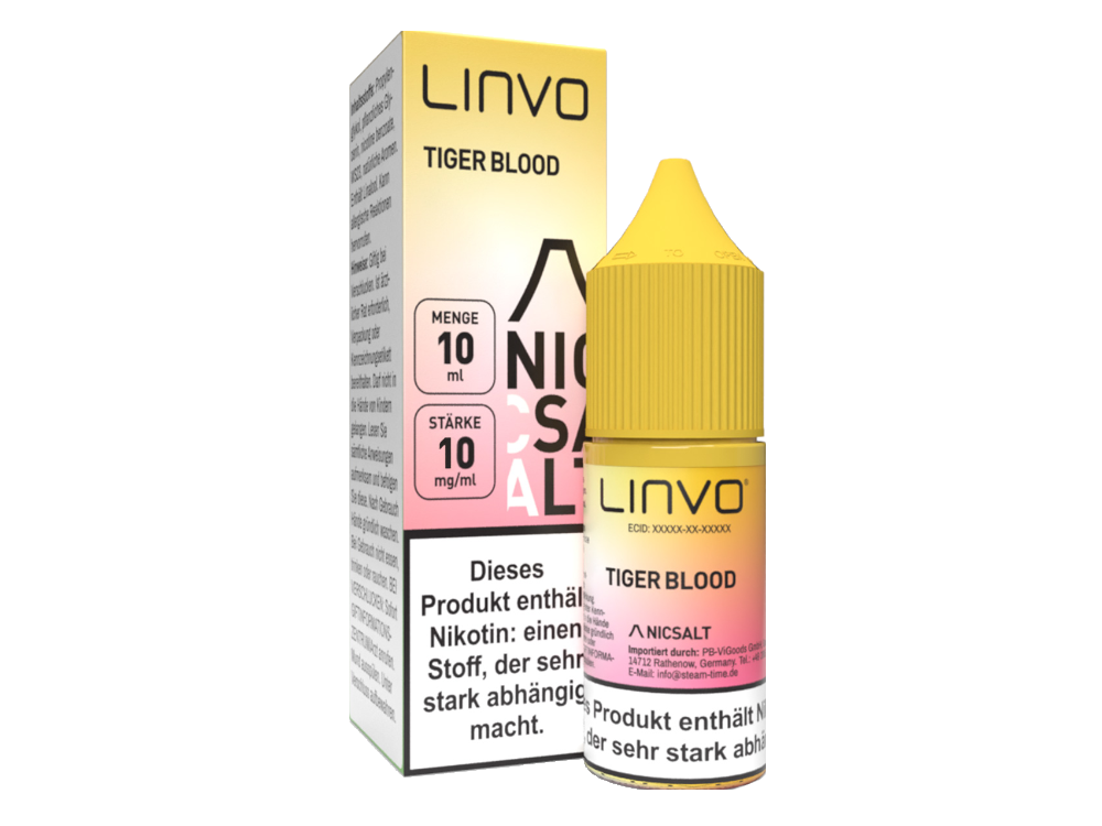 Linvo - Tiger Blood - Nikotinsalz Liquid 10 mg/ml 10er Packung