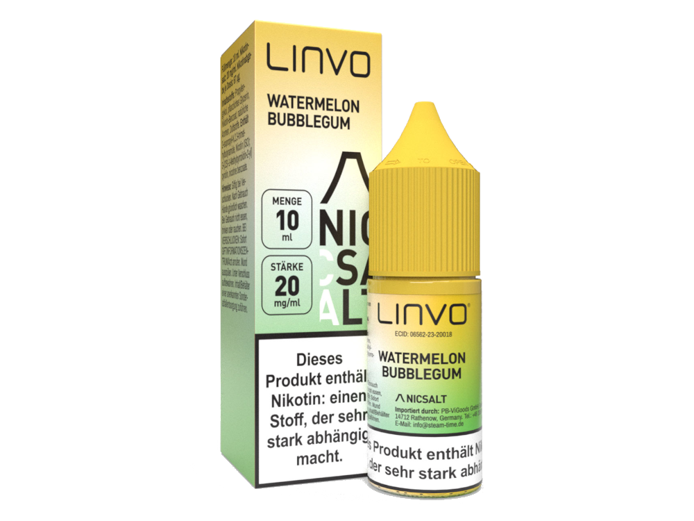 Linvo - Watermelon Bubblegum - Nikotinsalz Liquid 20 mg/ml