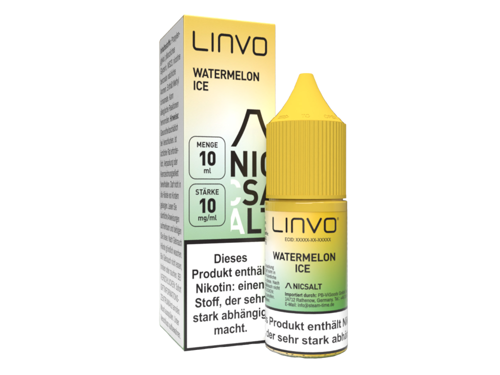 Linvo - Watermelon Ice - Nikotinsalz Liquid 10 mg/ml 10er Packung