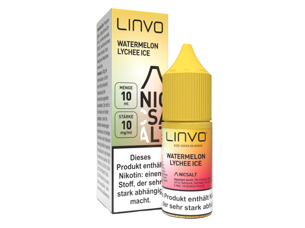 Linvo - Watermelon Lychee Ice - Nikotinsalz Liquid 10 mg/ml