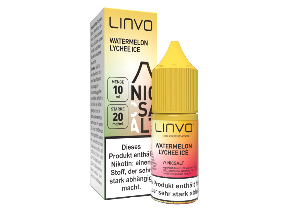 Linvo - Watermelon Lychee Ice - Nikotinsalz Liquid 20 mg/ml