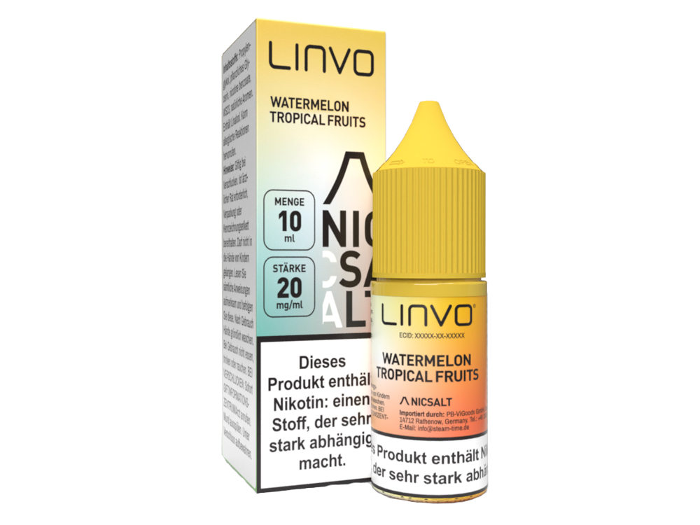 Linvo - Watermelon Tropical Fruits - Nikotinsalz Liquid 20 mg/ml