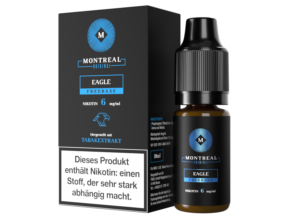 Montreal Original - Eagle E-Zigaretten Liquid 6 mg/ml 5er Packung