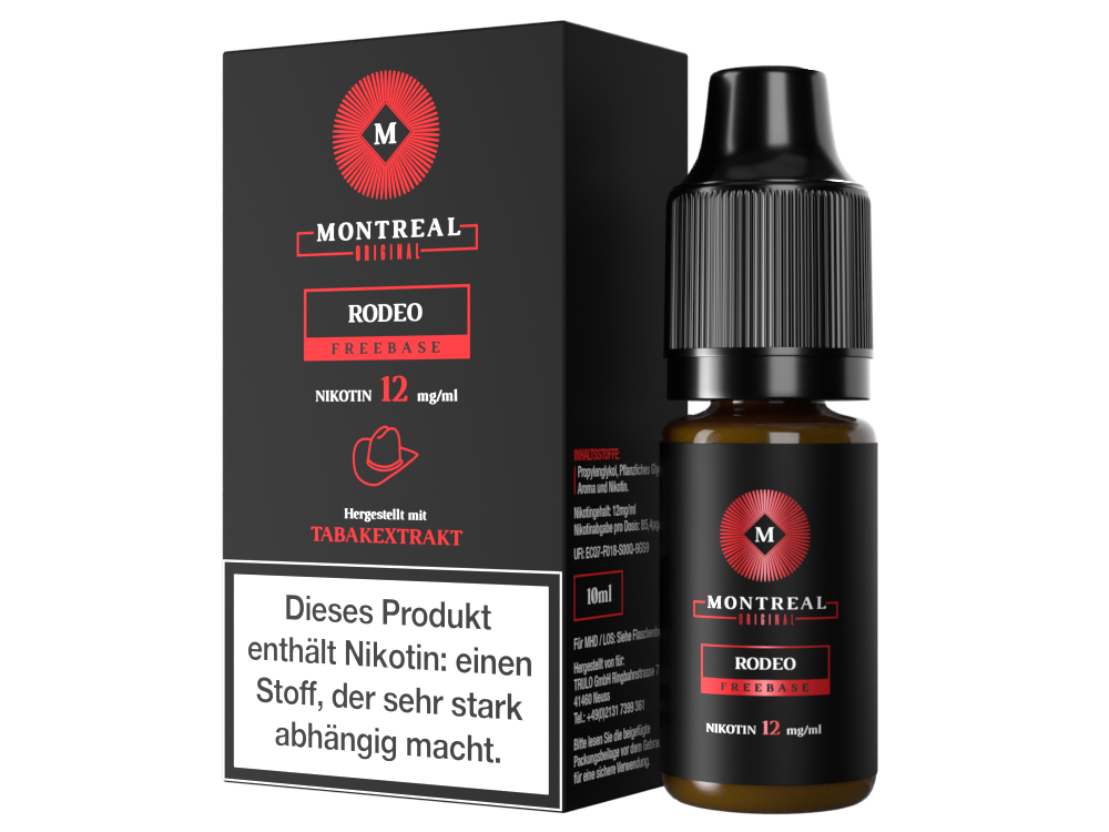 Montreal Original - Rodeo E-Zigaretten Liquid 12 mg/ml 5er Packung