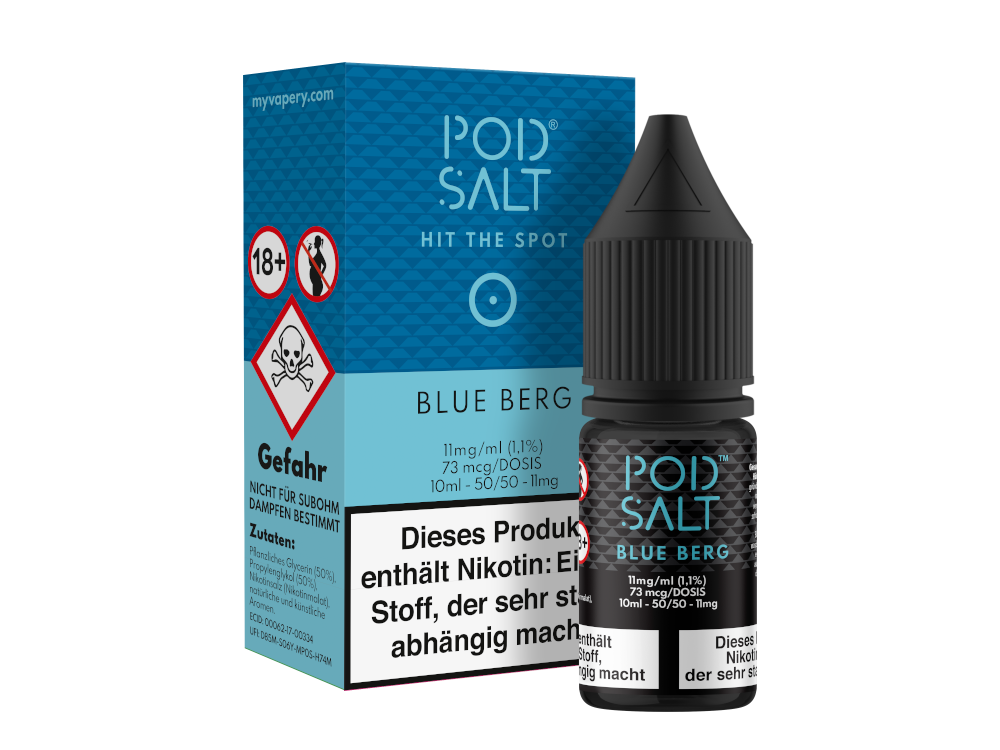 Pod Salt - Blue Berg - Nikotinsalz Liquid 11 mg/ml