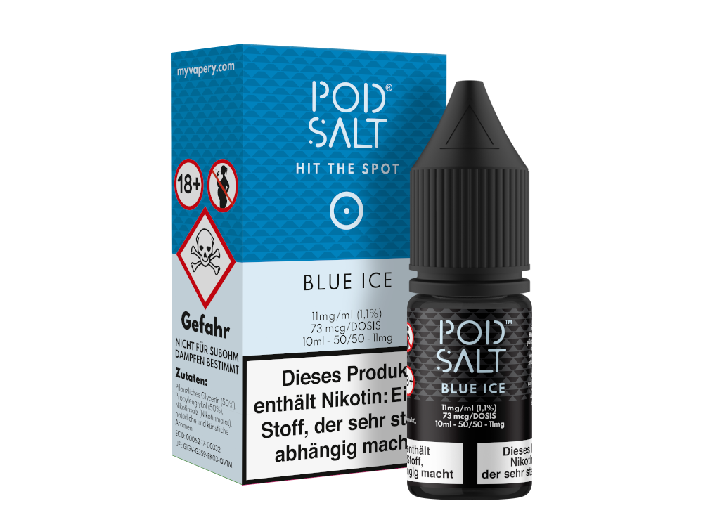 Pod Salt - Blue Ice - Nikotinsalz Liquid 11 mg/ml