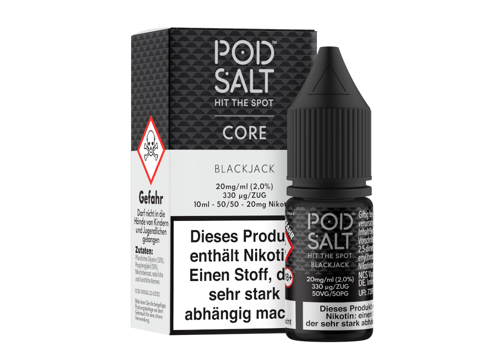 Pod Salt Core - Blackjack - Nikotinsalz Liquid 20 mg/ml