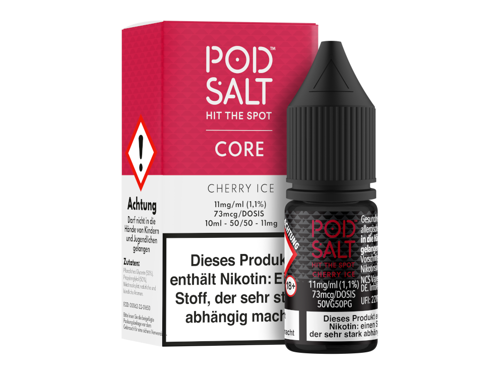 Pod Salt Core - Cherry Ice - Nikotinsalz Liquid 11 mg/ml