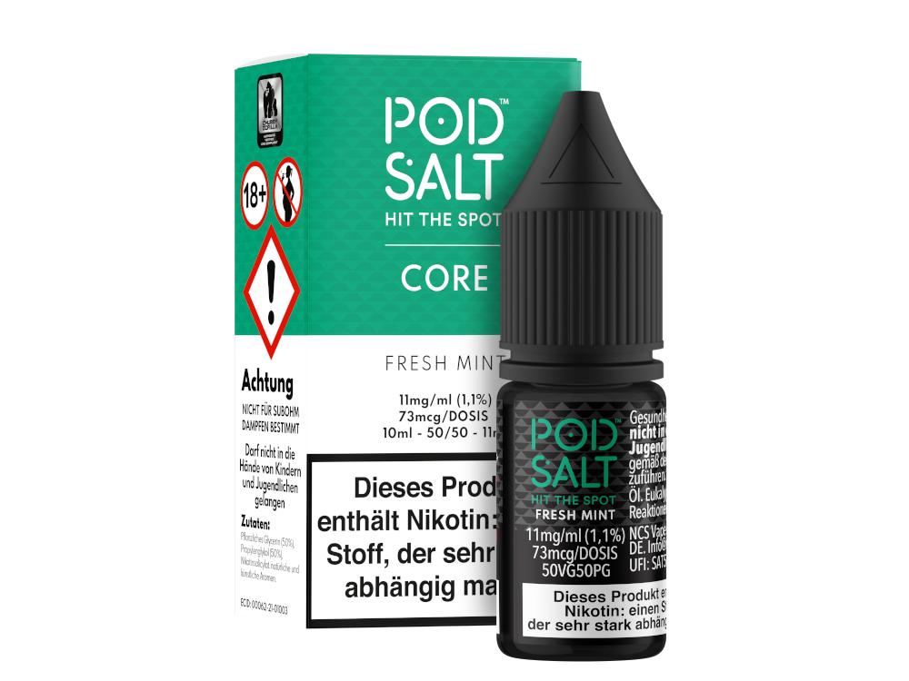 Pod Salt Core - Fresh Mint - Nikotinsalz Liquid 11 mg/ml
