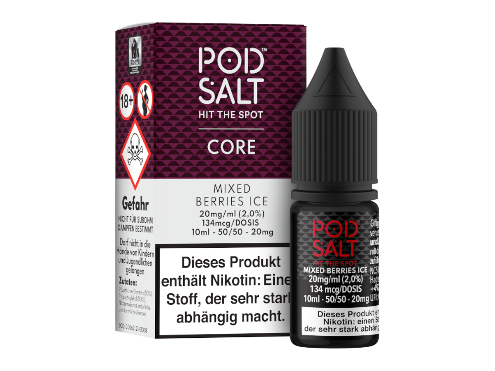 Pod Salt Core - Mixed Berries Ice - Nikotinsalz Liquid 20 mg/ml 5er Packung