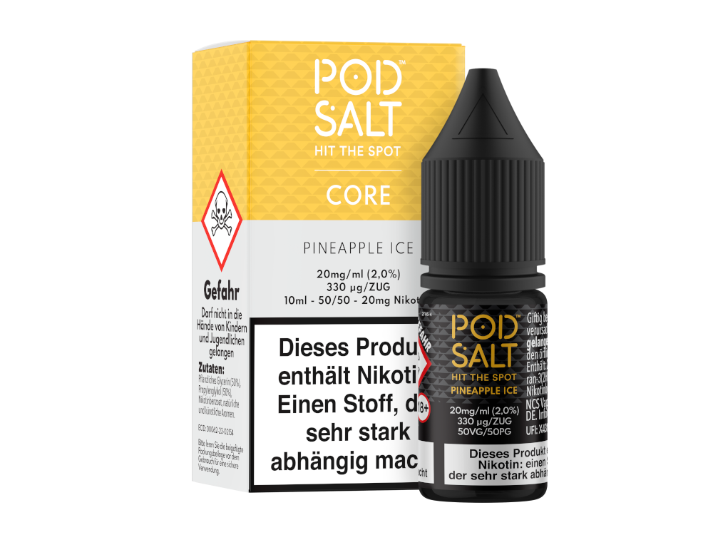 Pod Salt Core - Pineapple Ice - Nikotinsalz Liquid 20 mg/ml 5er Packung