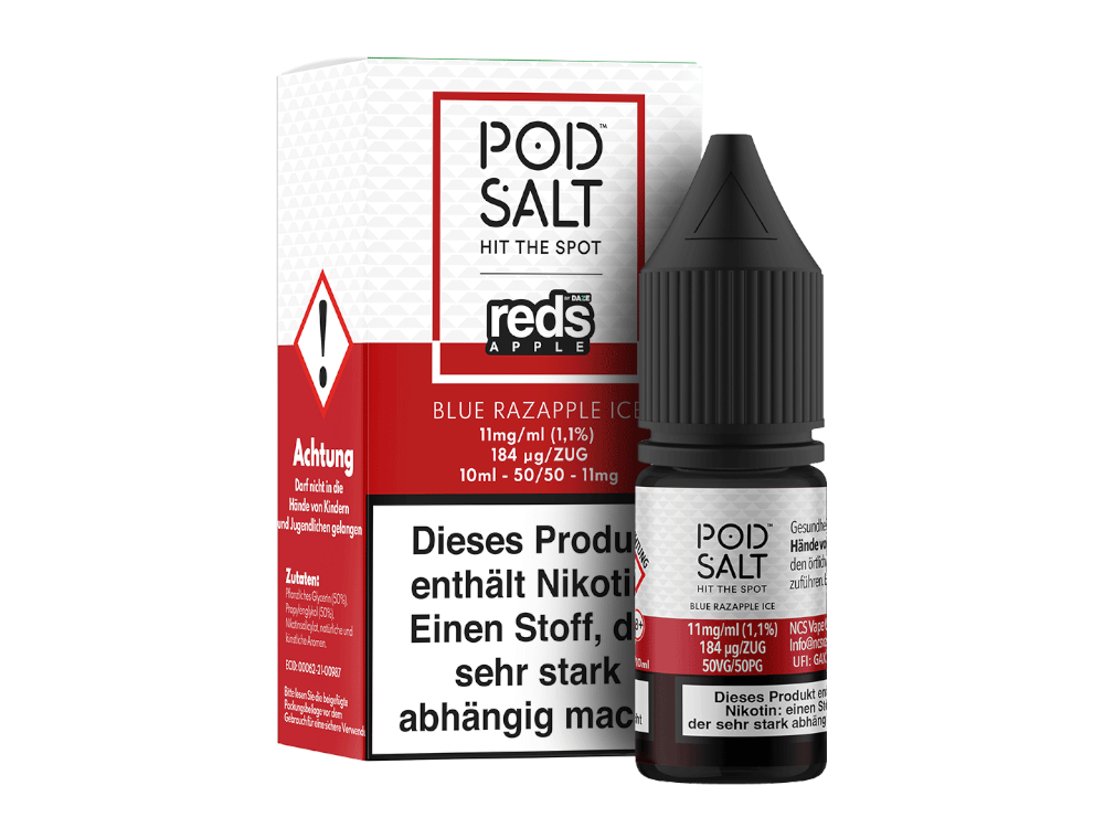 Pod Salt Fusion - Blue Razapple Ice - Nikotinsalz Liquid 11 mg/ml