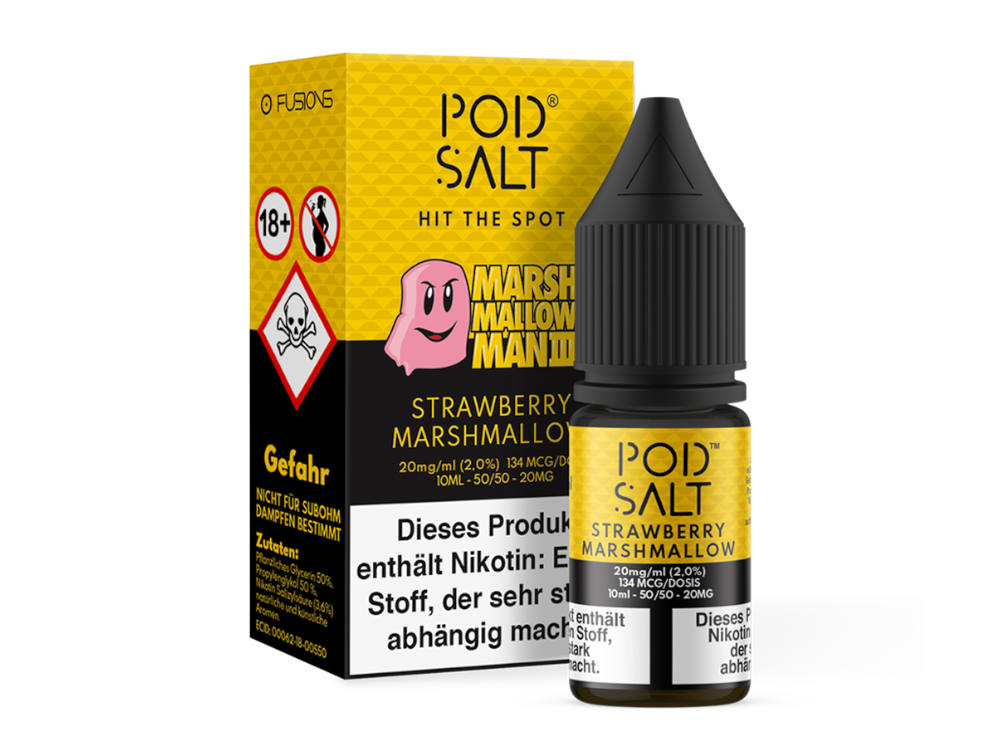 Pod Salt Fusion - Marshmallow Man 3 - Nikotinsalz Liquid 20 mg/ml 5er Packung
