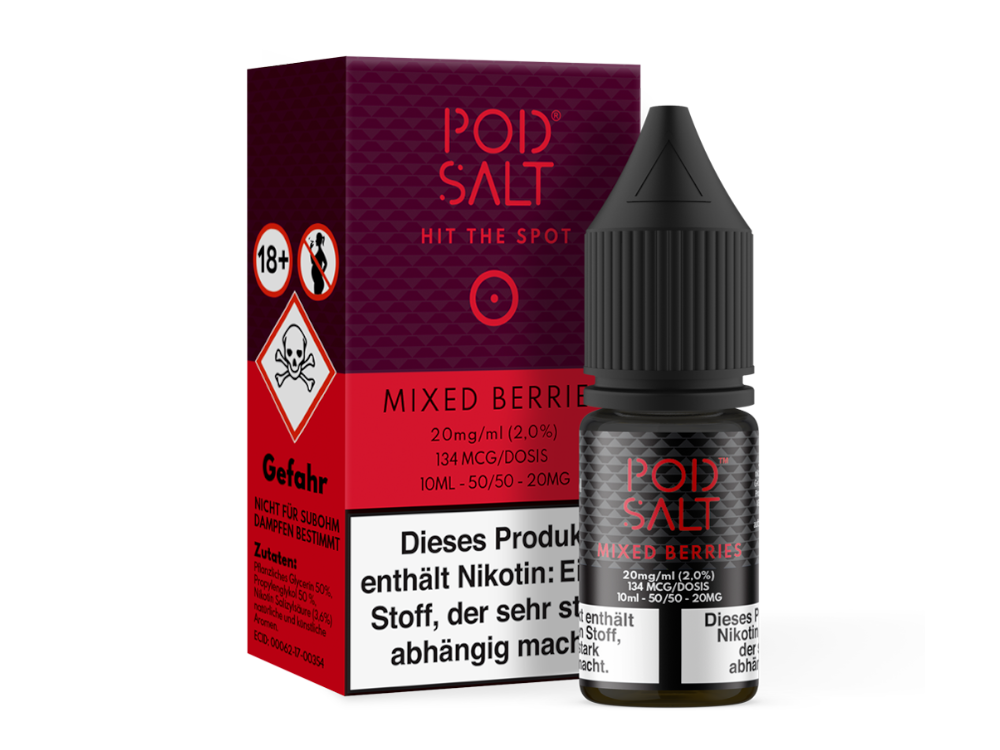 Pod Salt - Mixed Berries - Nikotinsalz Liquid 20 mg/ml