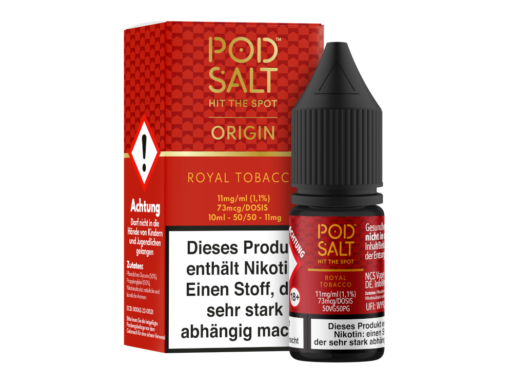 Pod Salt Origin - Royal Tobacco - Nikotinsalz Liquid 11 mg/ml