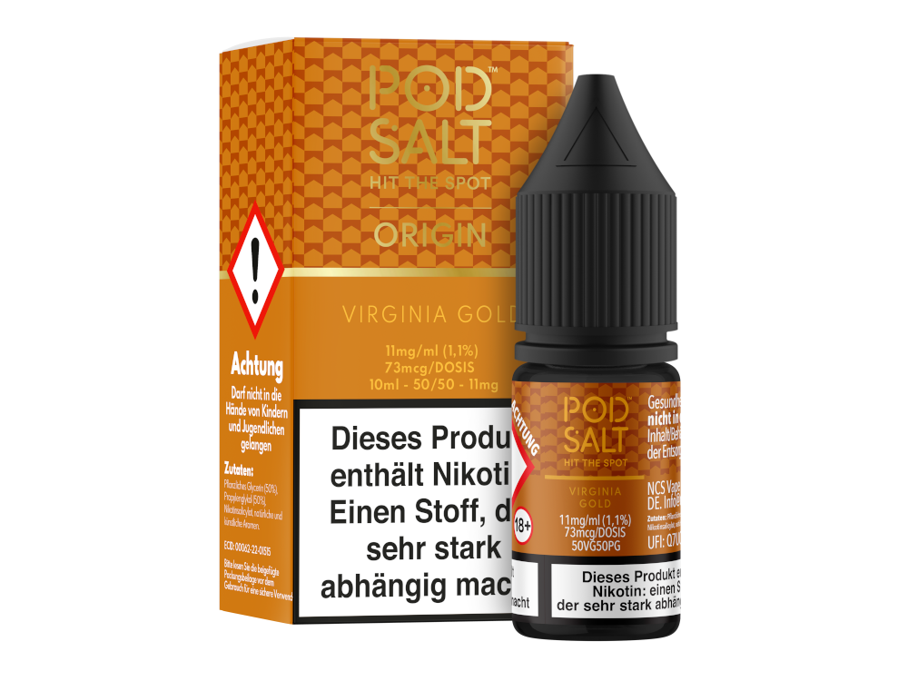 Pod Salt Origin - Virginia Gold - Nikotinsalz Liquid 11 mg/ml
