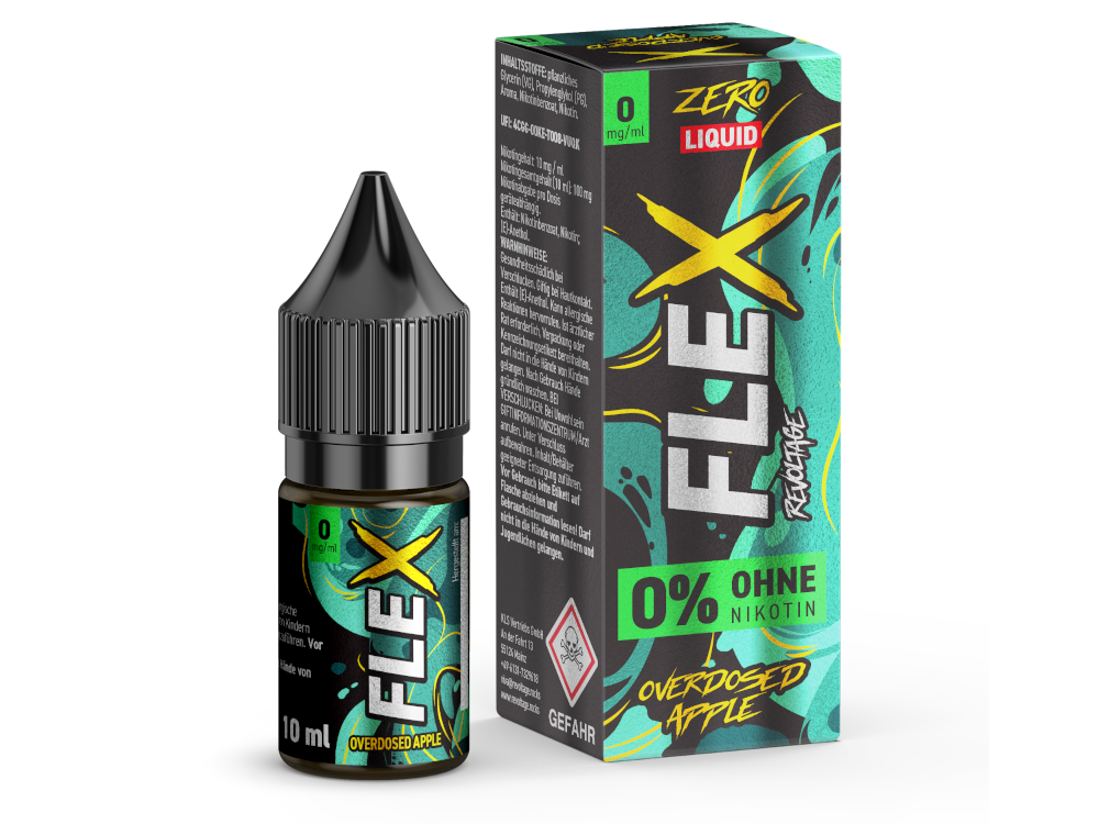 Revoltage - FLEX - Overdosed Apple - Nikotinsalz Liquid 0 mg/ml 15er Packung