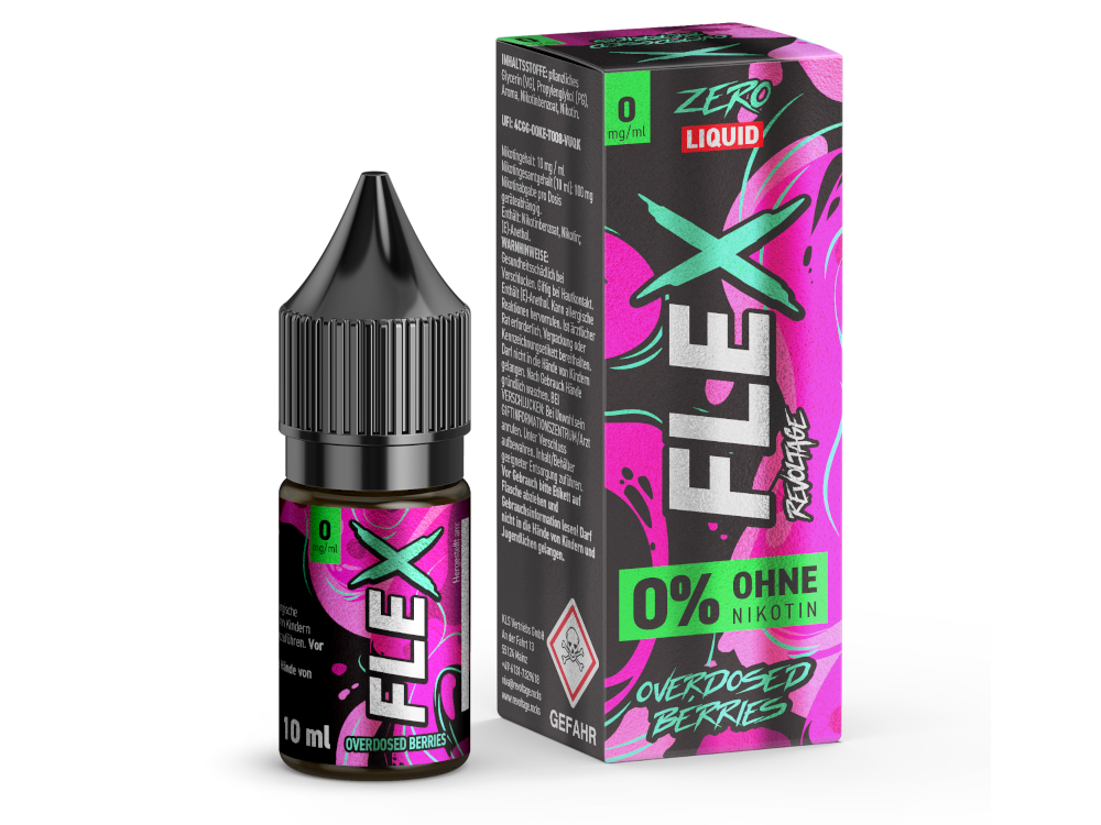Revoltage - FLEX - Overdosed Berries - Nikotinsalz Liquid 0 mg/ml 10er Packung