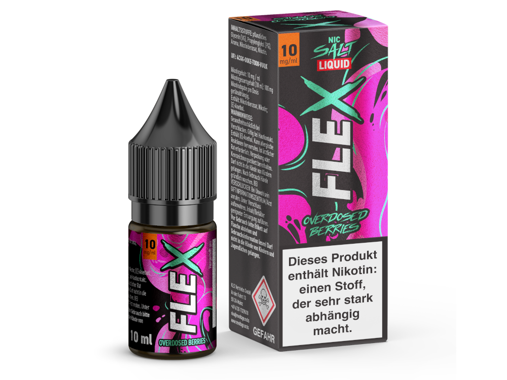 Revoltage - FLEX - Overdosed Berries - Nikotinsalz Liquid 10 mg/ml 15er Packung