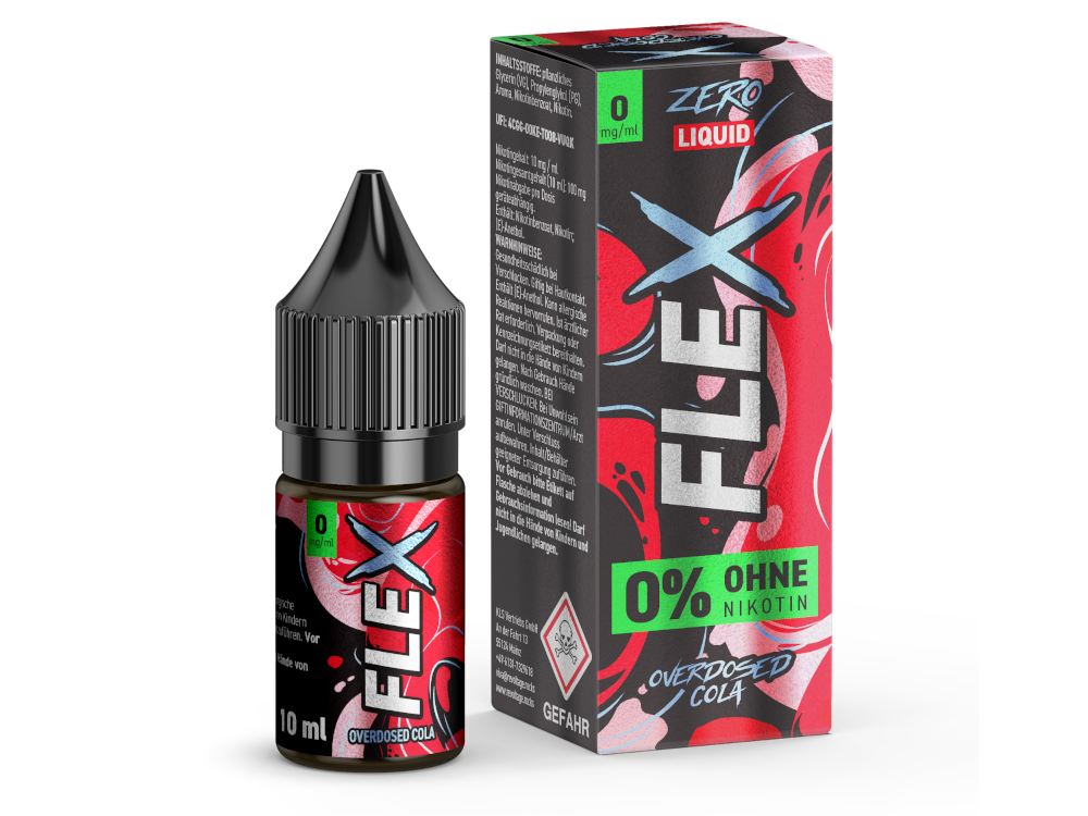 Revoltage - FLEX - Overdosed Cola - Nikotinsalz Liquid 0 mg/ml 10er Packung