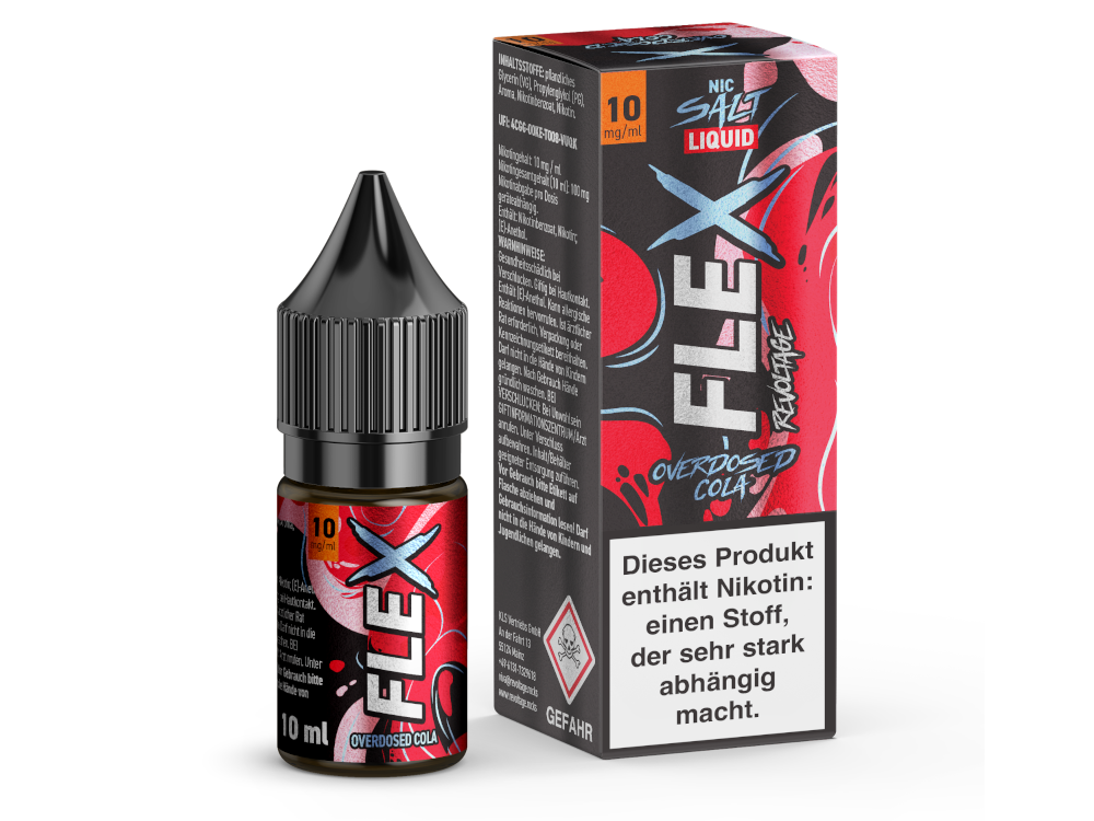 Revoltage - FLEX - Overdosed Cola - Nikotinsalz Liquid 10 mg/ml 15er Packung