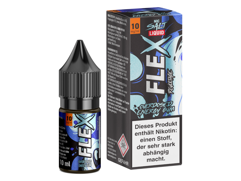 Revoltage - FLEX - Overdosed Energy Gum - Nikotinsalz Liquid 10 mg/ml 15er Packung