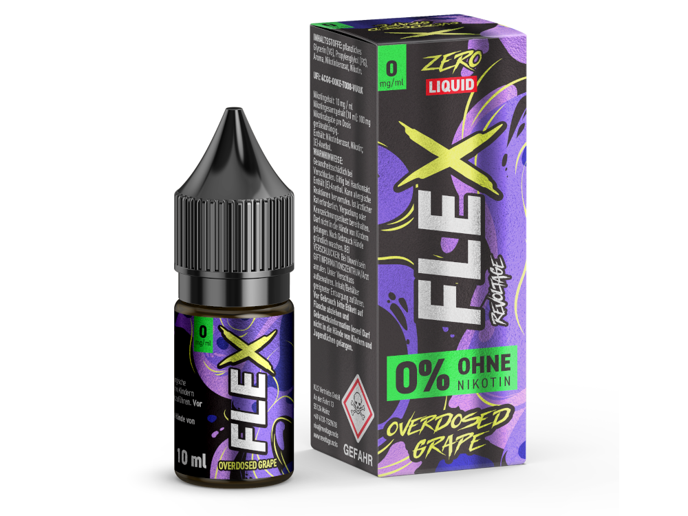 Revoltage - FLEX - Overdosed Grape - Nikotinsalz Liquid 0 mg/ml