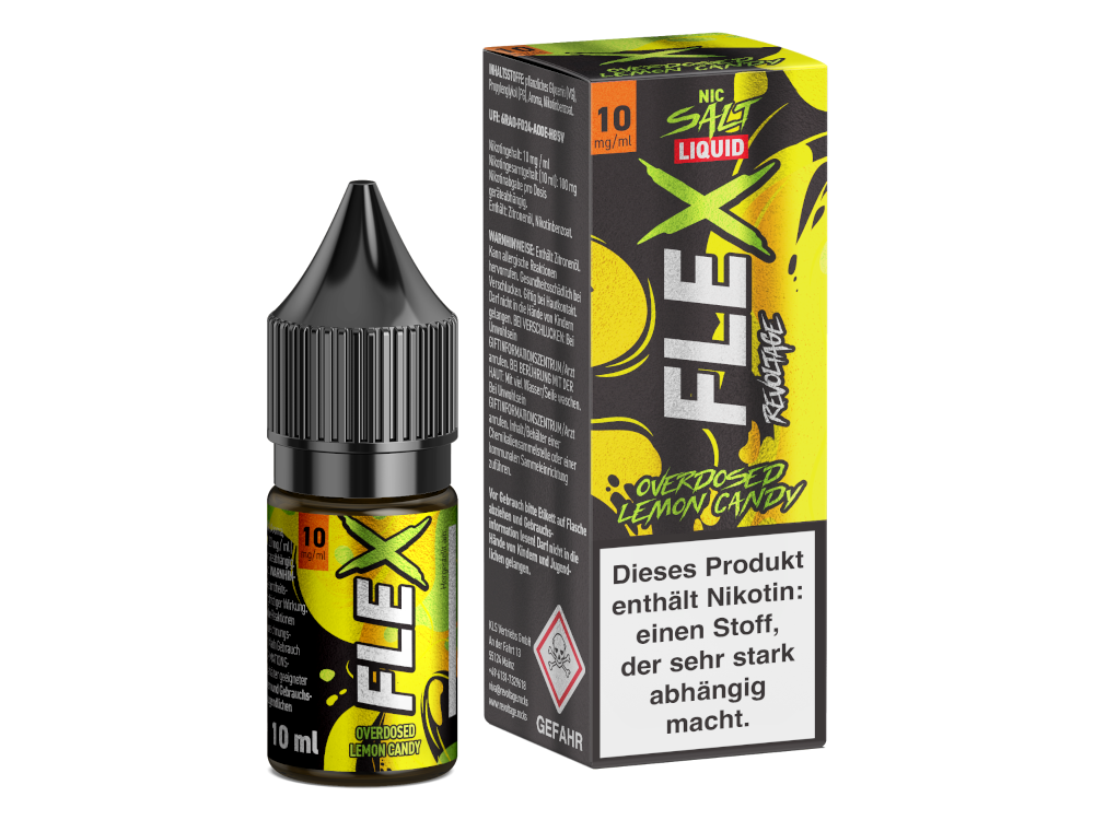 Revoltage - FLEX - Overdosed Lemon Candy - Nikotinsalz Liquid 10 mg/ml