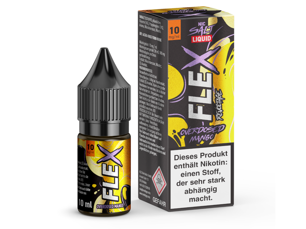 Revoltage - FLEX - Overdosed Mango - Nikotinsalz Liquid 10 mg/ml 15er Packung