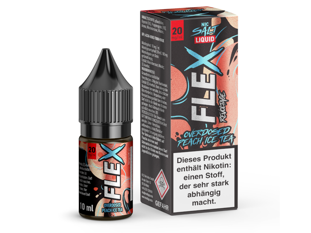 Revoltage - FLEX - Overdosed Peach Ice Tea - Nikotinsalz Liquid 20 mg/ml